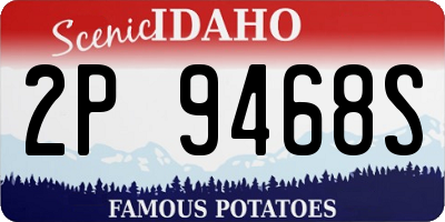 ID license plate 2P9468S