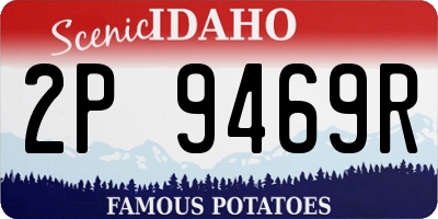 ID license plate 2P9469R