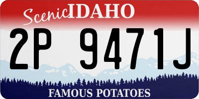 ID license plate 2P9471J