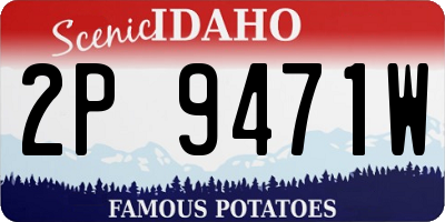ID license plate 2P9471W