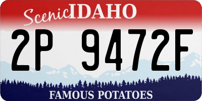 ID license plate 2P9472F