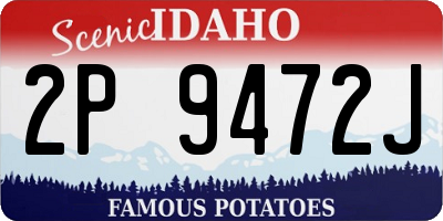 ID license plate 2P9472J