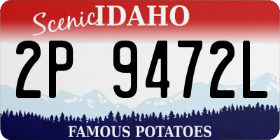 ID license plate 2P9472L