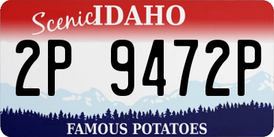 ID license plate 2P9472P