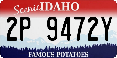 ID license plate 2P9472Y