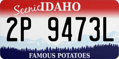 ID license plate 2P9473L