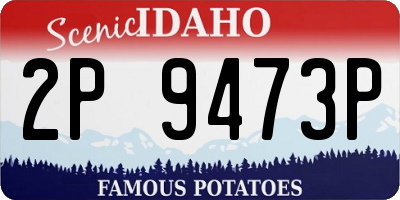 ID license plate 2P9473P