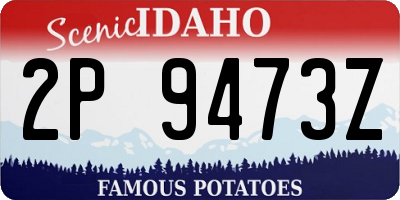 ID license plate 2P9473Z