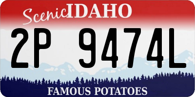 ID license plate 2P9474L