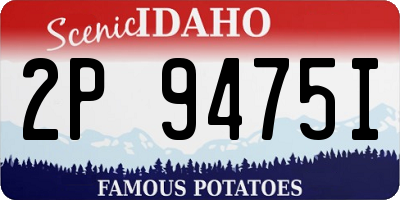 ID license plate 2P9475I