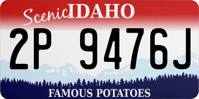 ID license plate 2P9476J