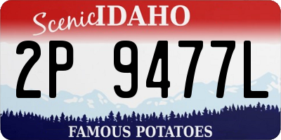ID license plate 2P9477L