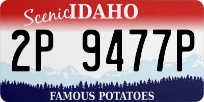 ID license plate 2P9477P