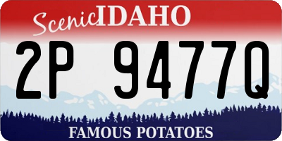 ID license plate 2P9477Q