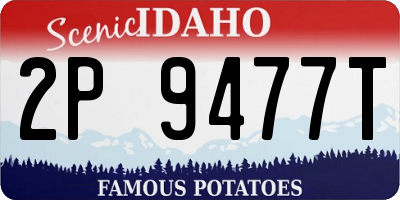 ID license plate 2P9477T