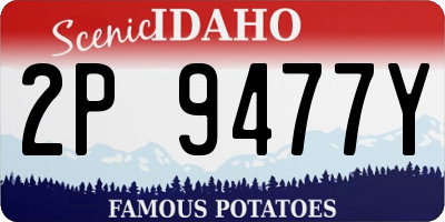 ID license plate 2P9477Y
