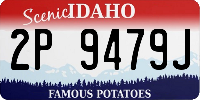 ID license plate 2P9479J