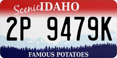 ID license plate 2P9479K