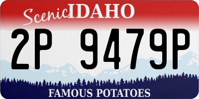 ID license plate 2P9479P