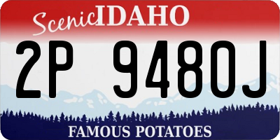 ID license plate 2P9480J