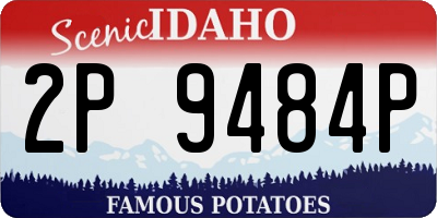 ID license plate 2P9484P