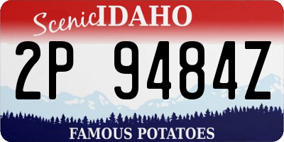 ID license plate 2P9484Z