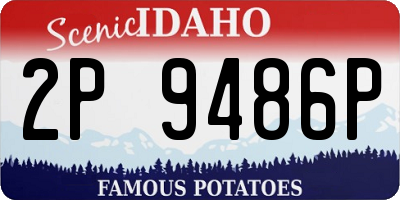 ID license plate 2P9486P