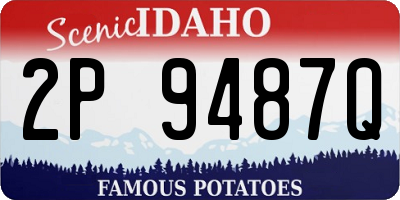 ID license plate 2P9487Q