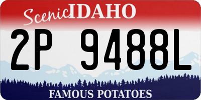 ID license plate 2P9488L