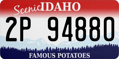 ID license plate 2P9488O