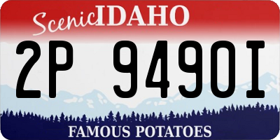ID license plate 2P9490I