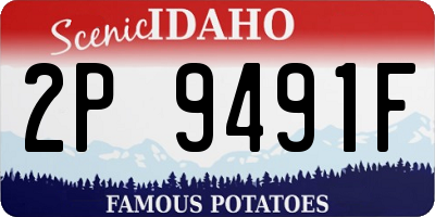 ID license plate 2P9491F
