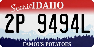 ID license plate 2P9494L