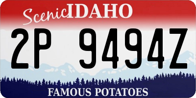 ID license plate 2P9494Z