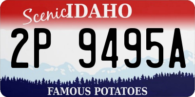 ID license plate 2P9495A