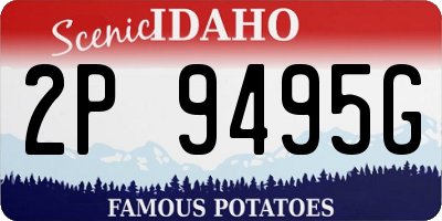 ID license plate 2P9495G