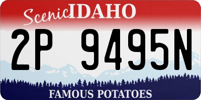 ID license plate 2P9495N