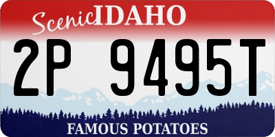 ID license plate 2P9495T
