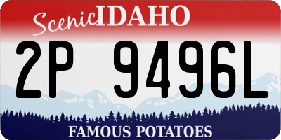 ID license plate 2P9496L
