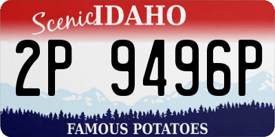 ID license plate 2P9496P