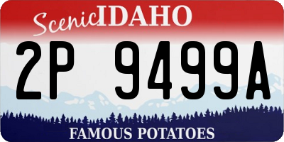 ID license plate 2P9499A