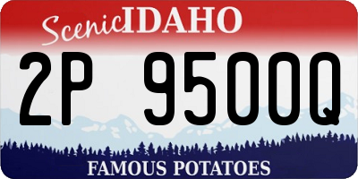 ID license plate 2P9500Q
