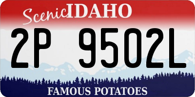 ID license plate 2P9502L