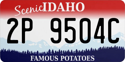 ID license plate 2P9504C