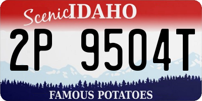 ID license plate 2P9504T