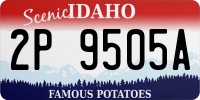 ID license plate 2P9505A