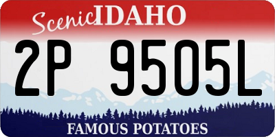 ID license plate 2P9505L