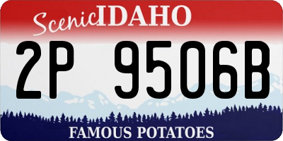 ID license plate 2P9506B