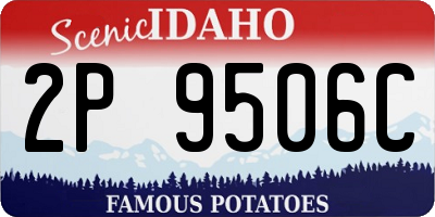 ID license plate 2P9506C