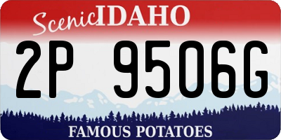 ID license plate 2P9506G